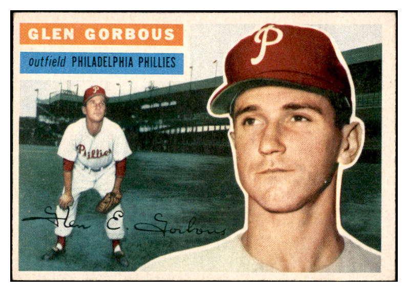 1956 Topps Baseball #174 Glen Gorbous Phillies EX-MT Gray 535199