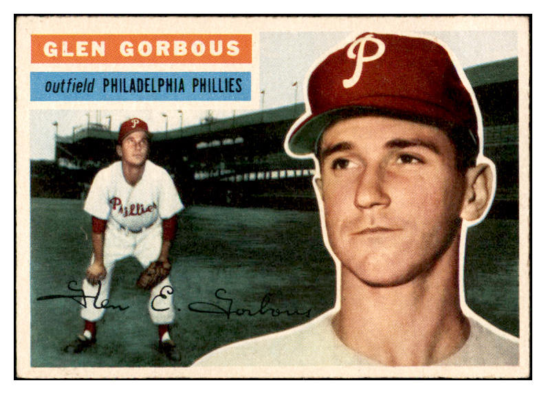 1956 Topps Baseball #174 Glen Gorbous Phillies EX-MT Gray 535200