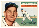 1956 Topps Baseball #176 Alex Kellner A's EX-MT Gray 535202