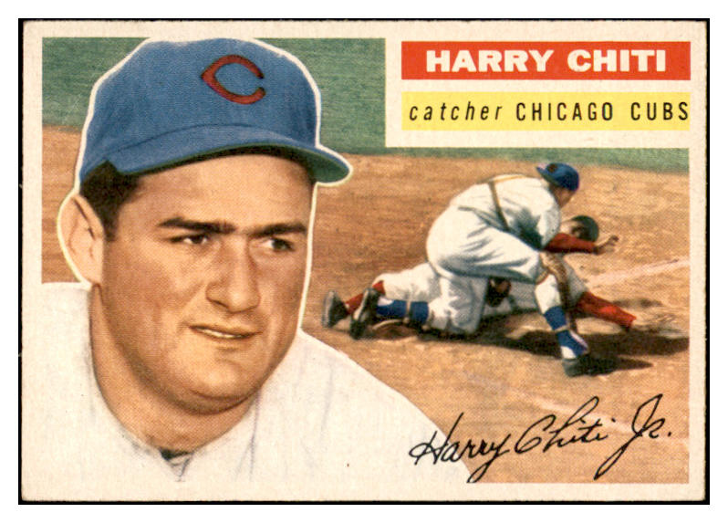 1956 Topps Baseball #179 Harry Chiti Cubs EX-MT Gray 535205