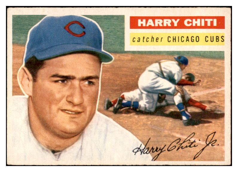 1956 Topps Baseball #179 Harry Chiti Cubs EX-MT Gray 535206
