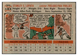 1956 Topps Baseball #183 Stan Lopata Phillies EX-MT 535209