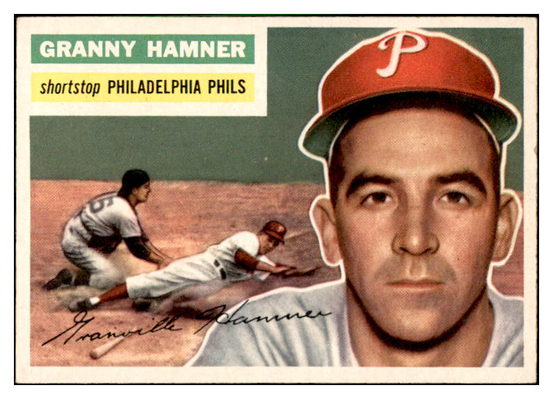 1956 Topps Baseball #197 Granny Hamner Phillies EX-MT 535222