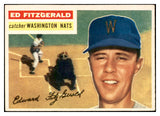 1956 Topps Baseball #198 Ed Fitzgerald Senators EX-MT 535223