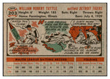1956 Topps Baseball #203 Bill Tuttle Tigers EX-MT 535229