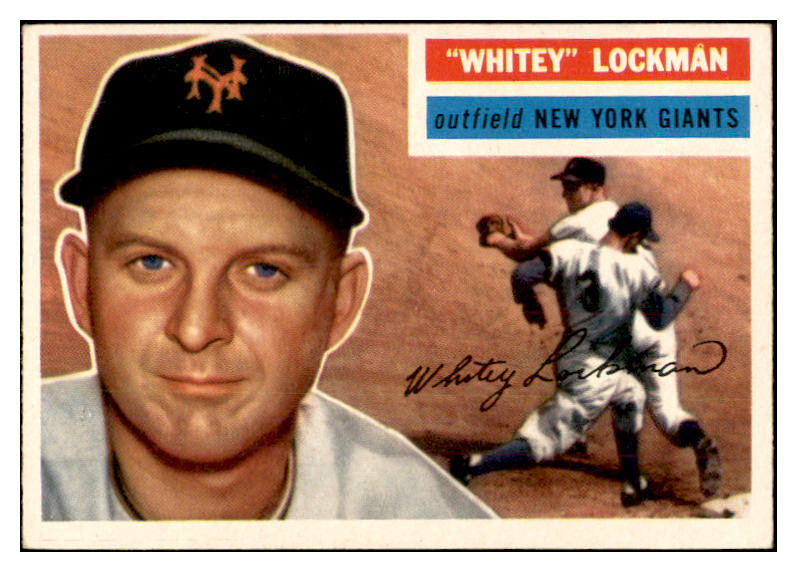 1956 Topps Baseball #205 Whitey Lockman Giants EX-MT 535232