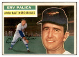 1956 Topps Baseball #206 Erv Palica Orioles EX-MT 535234
