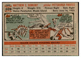 1956 Topps Baseball #209 Max Surkont Pirates EX-MT 535237