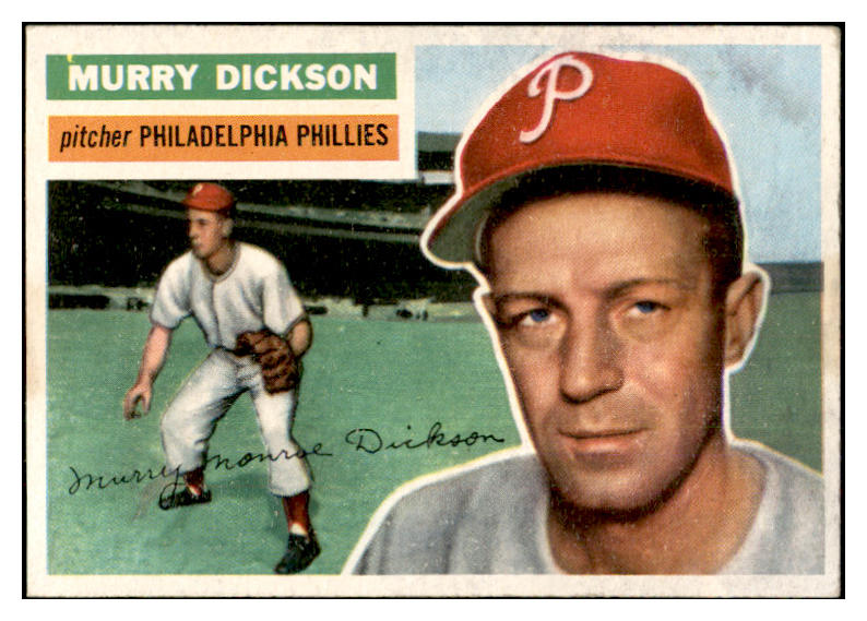 1956 Topps Baseball #211 Murry Dickson Phillies EX-MT 535240