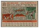 1956 Topps Baseball #211 Murry Dickson Phillies EX-MT 535241