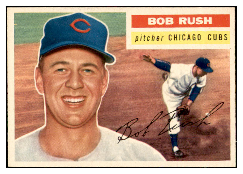 1956 Topps Baseball #214 Bob Rush Cubs EX-MT 535244