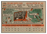 1956 Topps Baseball #217 Billy Klaus Red Sox EX-MT 535246