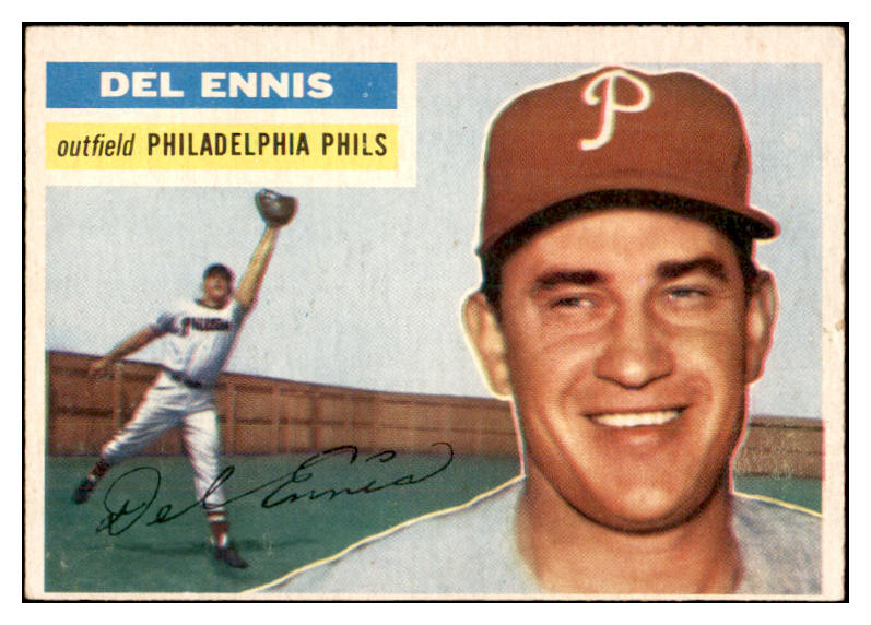 1956 Topps Baseball #220 Del Ennis Phillies EX-MT 535249