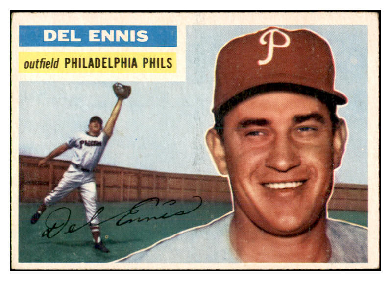 1956 Topps Baseball #220 Del Ennis Phillies EX-MT 535250