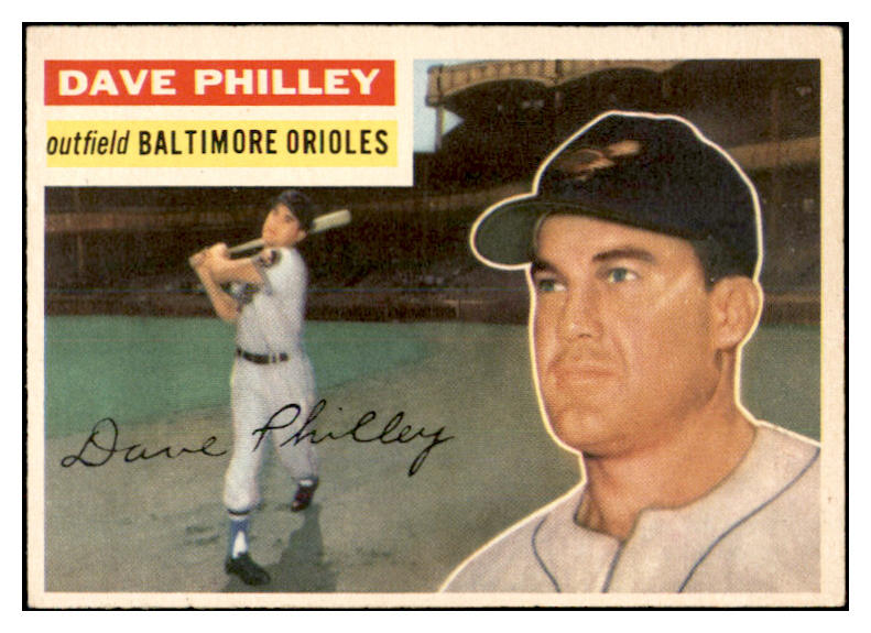 1956 Topps Baseball #222 Dave Philley Orioles EX-MT 535251