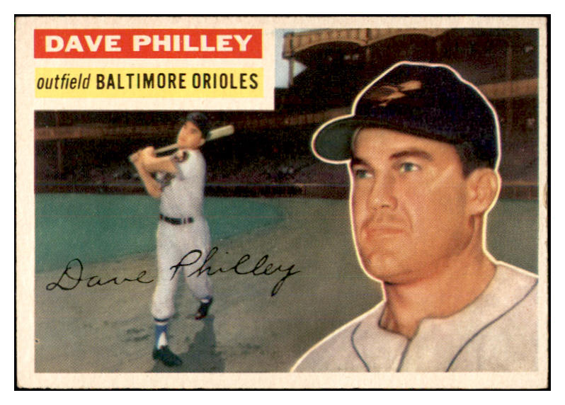 1956 Topps Baseball #222 Dave Philley Orioles EX-MT 535252
