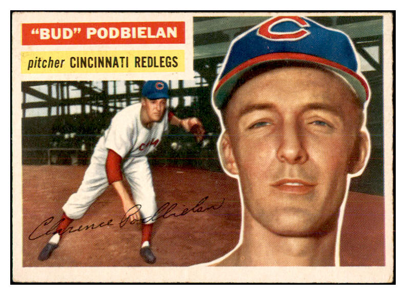 1956 Topps Baseball #224 Bud Podbielan Reds EX-MT 535254