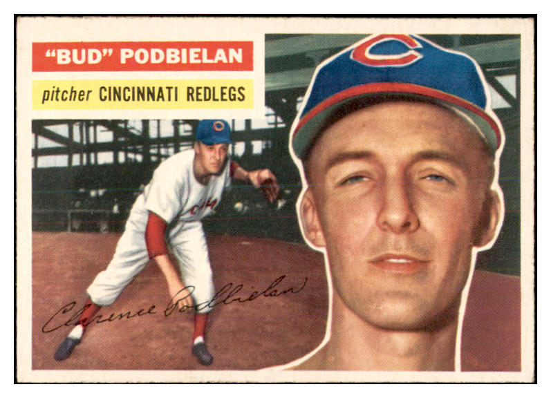1956 Topps Baseball #224 Bud Podbielan Reds EX-MT 535255