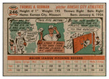 1956 Topps Baseball #246 Tom Gorman A's EX-MT 535275
