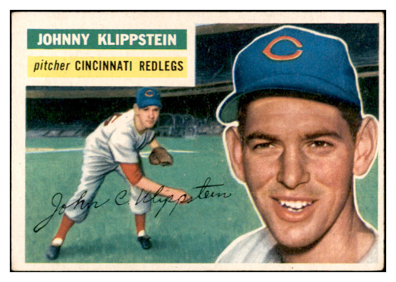1956 Topps Baseball #249 Johnny Klippstein Reds EX-MT 535278