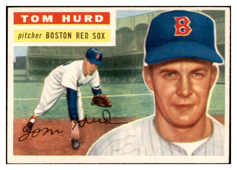 1956 Topps Baseball #256 Tom Hurd Red Sox EX-MT 535283