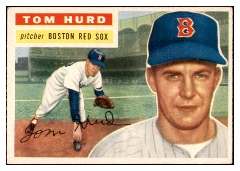1956 Topps Baseball #256 Tom Hurd Red Sox EX-MT 535284
