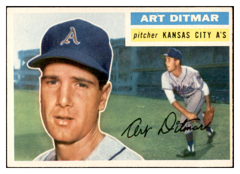 1956 Topps Baseball #258 Art Ditmar A's EX-MT 535287