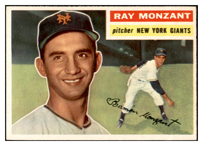 1956 Topps Baseball #264 Ray Monzant Giants EX-MT 535293