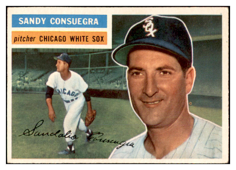1956 Topps Baseball #265 Sandy Consuegra White Sox EX-MT 535294