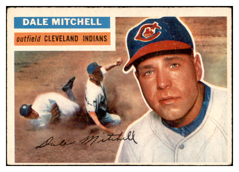 1956 Topps Baseball #268 Dale Mitchell Indians EX-MT 535298