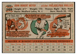 1956 Topps Baseball #269 Jack Meyer Phillies EX-MT 535299