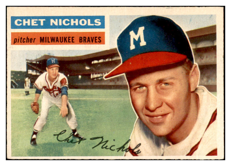 1956 Topps Baseball #278 Chet Nichols Braves EX-MT 535310