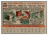 1956 Topps Baseball #278 Chet Nichols Braves EX-MT 535311