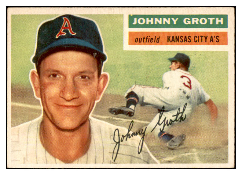 1956 Topps Baseball #279 Johnny Groth A's EX-MT 535312