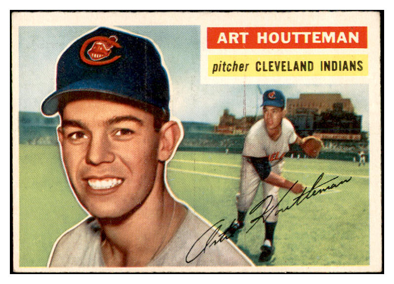 1956 Topps Baseball #281 Art Houtteman Indians EX-MT 535314