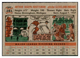 1956 Topps Baseball #281 Art Houtteman Indians EX-MT 535314