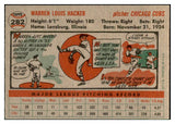 1956 Topps Baseball #282 Warren Hacker Cubs EX-MT 535315