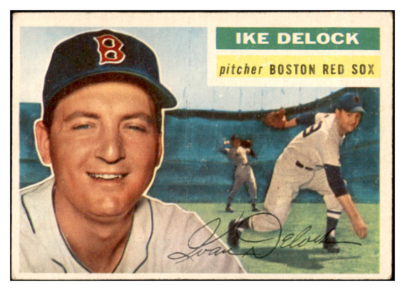 1956 Topps Baseball #284 Ike Delock Red Sox EX-MT 535318