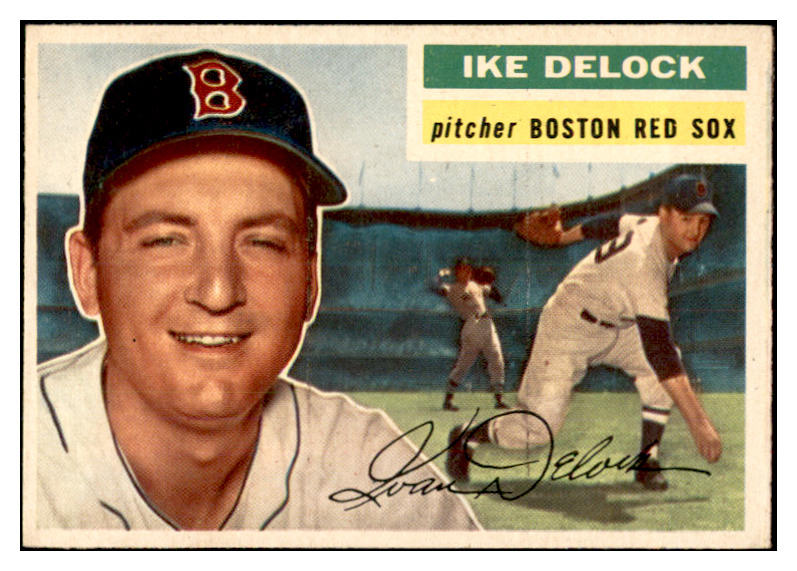 1956 Topps Baseball #284 Ike Delock Red Sox EX-MT 535319