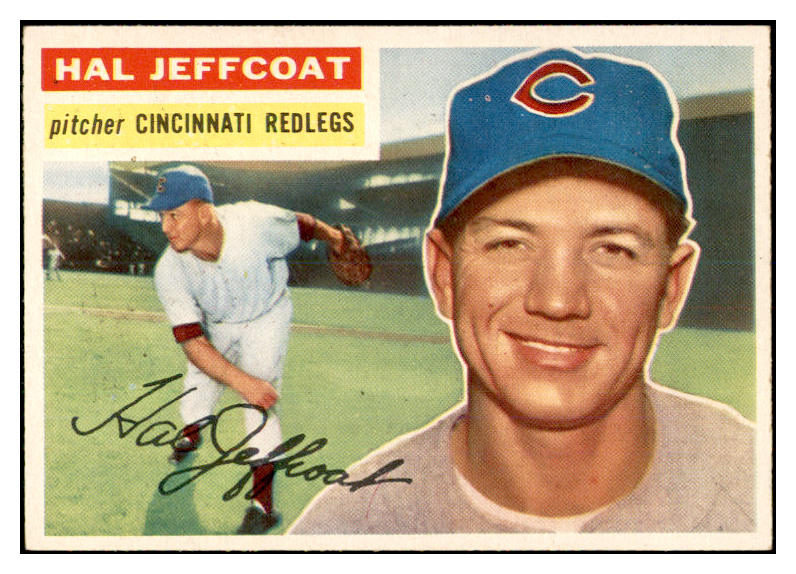 1956 Topps Baseball #289 Hal Jeffcoat Reds EX-MT 535324