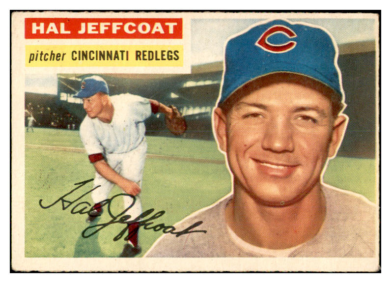 1956 Topps Baseball #289 Hal Jeffcoat Reds EX-MT 535325
