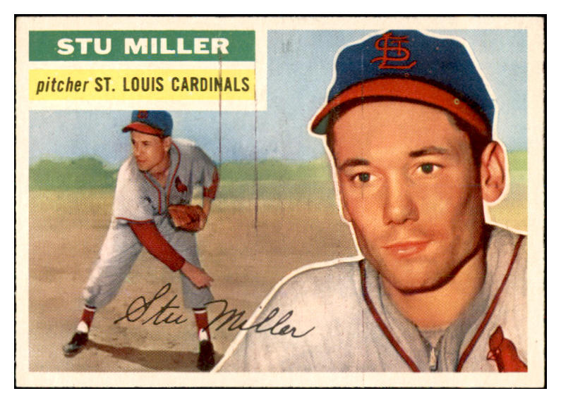 1956 Topps Baseball #293 Stu Miller Cardinals EX-MT 535330