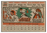 1956 Topps Baseball #294 Ernie Johnson Braves EX-MT 535333
