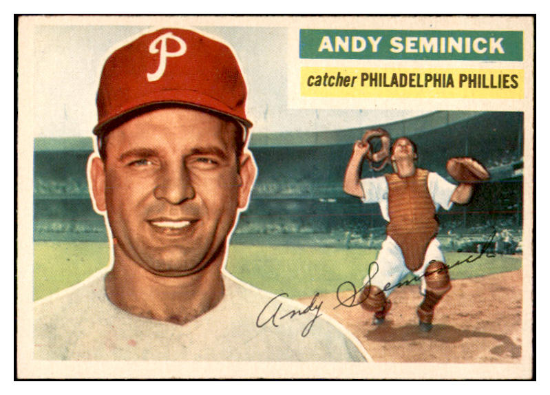 1956 Topps Baseball #296 Andy Seminick Phillies EX-MT 535335