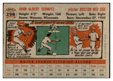 1956 Topps Baseball #298 Johnny Schmitz Red Sox EX-MT 535338