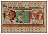 1956 Topps Baseball #298 Johnny Schmitz Red Sox EX-MT 535339