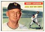 1956 Topps Baseball #301 Marv Grissom Giants EX-MT 535341
