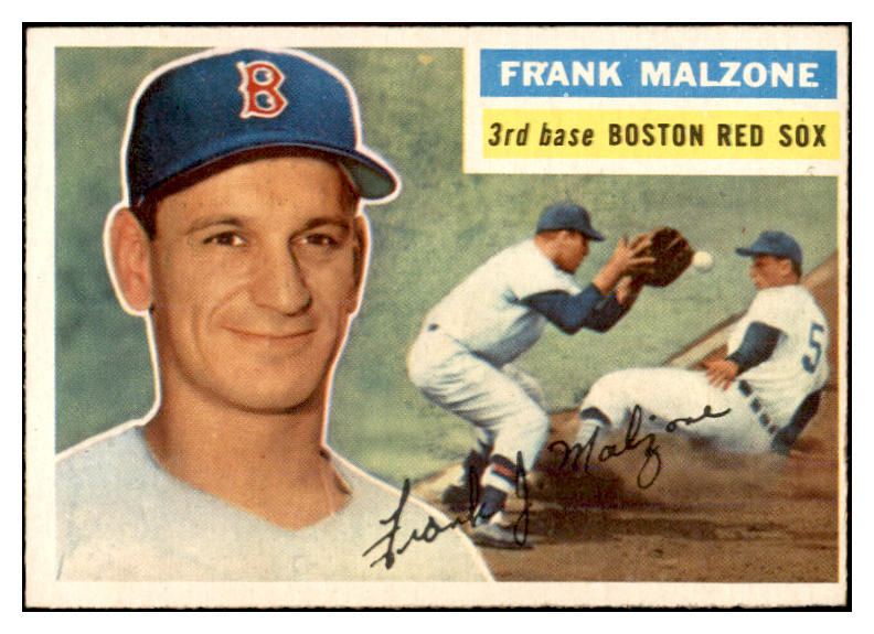 1956 Topps Baseball #304 Frank Malzone Red Sox EX-MT 535346