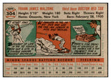 1956 Topps Baseball #304 Frank Malzone Red Sox EX-MT 535346