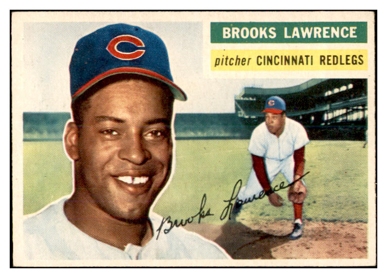 1956 Topps Baseball #305 Brooks Lawrence Reds EX-MT 535347